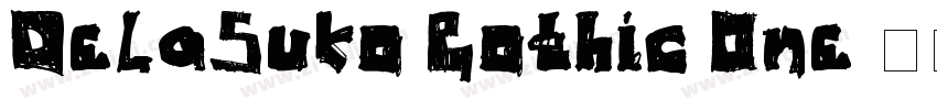 DelaSuko Gothic One字体转换